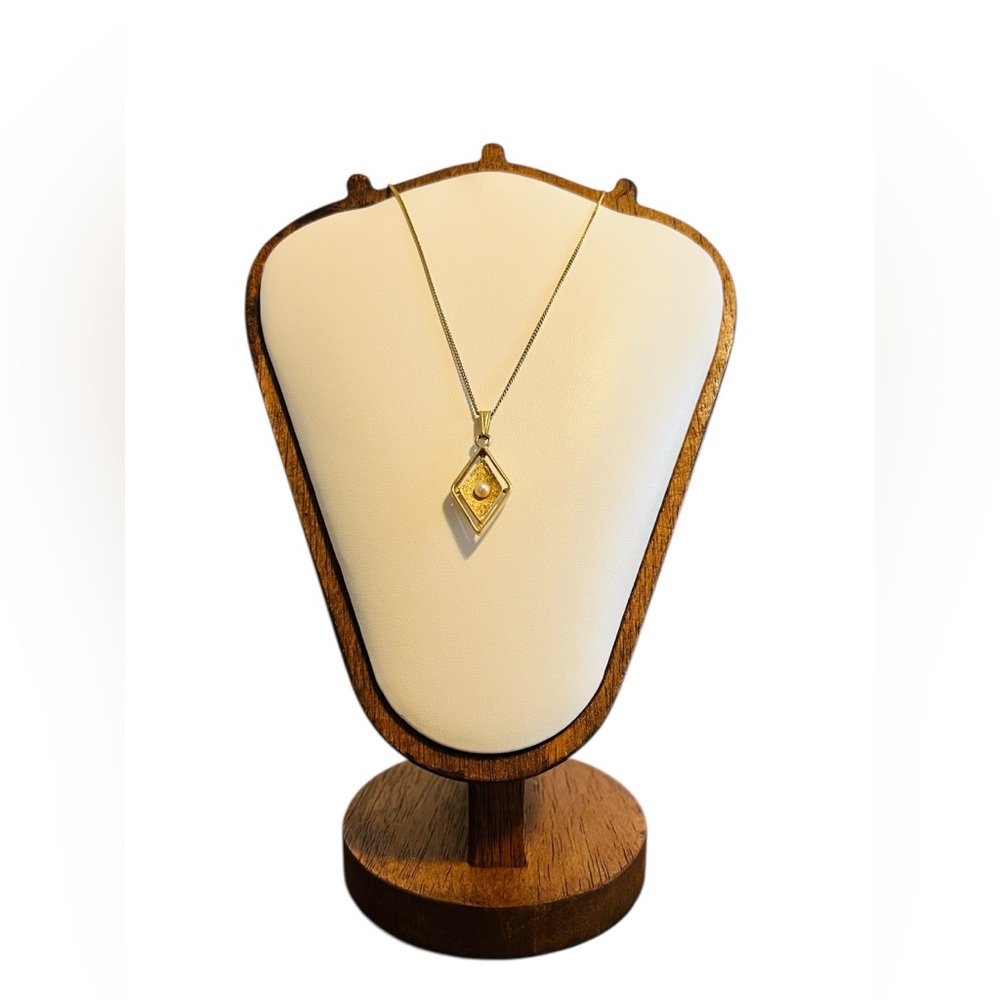 Sarah Coventry Vintage Faux Pearl Pendant Necklace